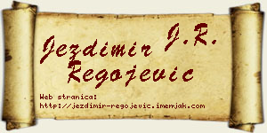 Jezdimir Regojević vizit kartica